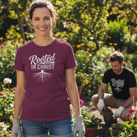 Load image into Gallery viewer, Rooted In Christ - Premium Women's T-shirt