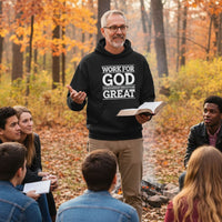 Load image into Gallery viewer, Work For God - The Retirement Benefits Are Great - Classic Pullover Hoodie
