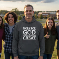 Load image into Gallery viewer, Work For God - The Retirement Benefits Are Great - Classic Pullover Hoodie
