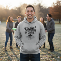 Load image into Gallery viewer, Rooted In Christ - Faith Statement Classic Pullover Hoodie
