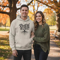 Load image into Gallery viewer, Rooted In Christ - Faith Statement Classic Pullover Hoodie
