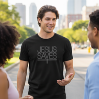 Load image into Gallery viewer, Jesus Saves - Bold Faith Statement Heavyweight T-shirt
