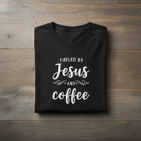 Load image into Gallery viewer, Fueled By Jesus + Coffee - Premium Women's T-shirt