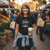 Load image into Gallery viewer, Fueled By Jesus + Coffee - Premium Women's T-shirt