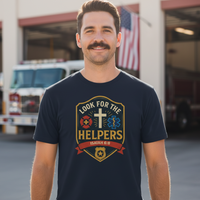 Load image into Gallery viewer, Look For The Helpers -  *NEW DESIGN* First Responders T-shirt
