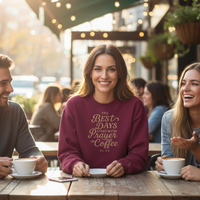 Load image into Gallery viewer, The Best Days Start with Prayer and Coffee - Classic Sweatshirt