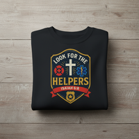 Load image into Gallery viewer, Look For The Helpers - *NEW DESIGN* - First Responders Triad Longsleeve T-shirt