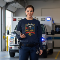 Load image into Gallery viewer, Look For The Helpers - *NEW DESIGN* - First Responders Triad Sweatshirt