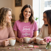 Load image into Gallery viewer, Fueled By Jesus + Coffee - Premium Women's T-shirt