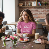 Load image into Gallery viewer, Fueled By Jesus + Coffee - Premium Women's T-shirt