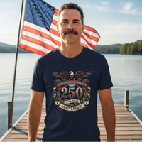 Load image into Gallery viewer, USA 250th Anniversary T-Shirt – 1776–2026 Patriotic Eagle Tee