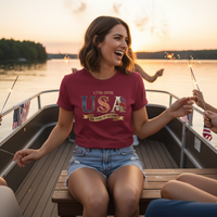 Load image into Gallery viewer, USA 250 Years of Freedom Women’s T-Shirt – 1776–2026 Patriotic Tee