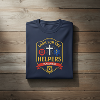 Load image into Gallery viewer, Look For The Helpers - First Responders Triad T-shirt