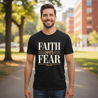 Load image into Gallery viewer, Faith Over Fear - Psalm 118:6 - Bold Faith Statement Heavyweight T-shirt
